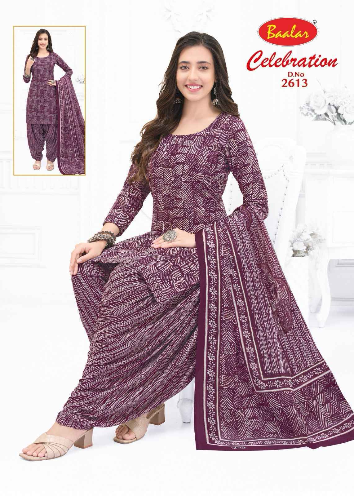 Baalar Celebration Vol 26 Cotton Dress Material 16 pcs Catalogue
