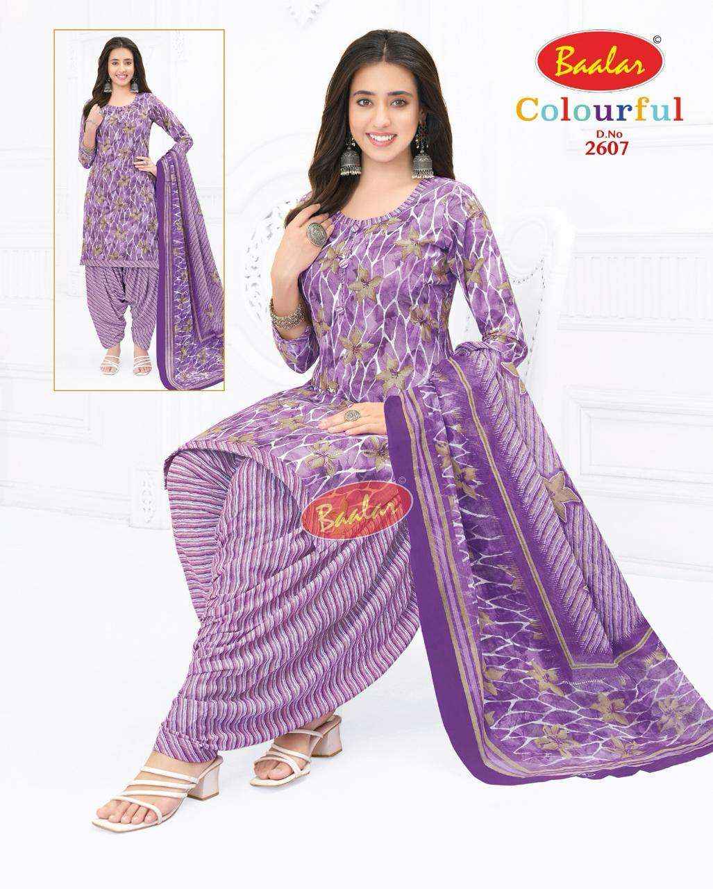 Baalar Colourful Vol-26 Cotton Dress Material (36 pcs Catalogue)