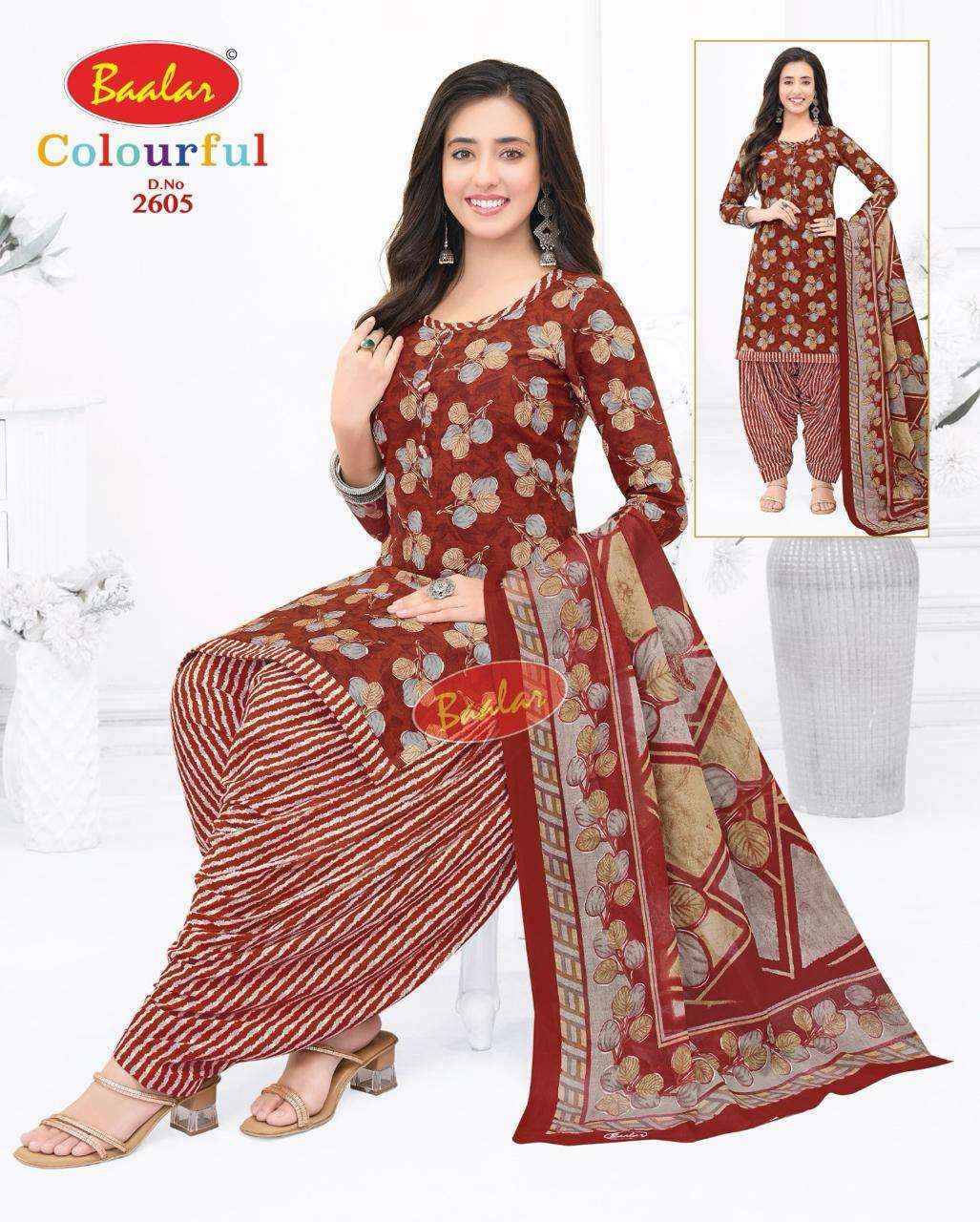 Baalar Colourful Vol-26 Cotton Dress Material (36 pcs Catalogue)