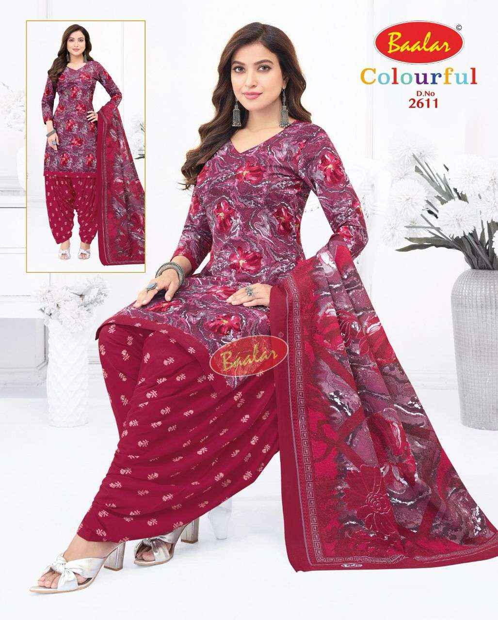 Baalar Colourful Vol-26 Cotton Dress Material (36 pcs Catalogue)