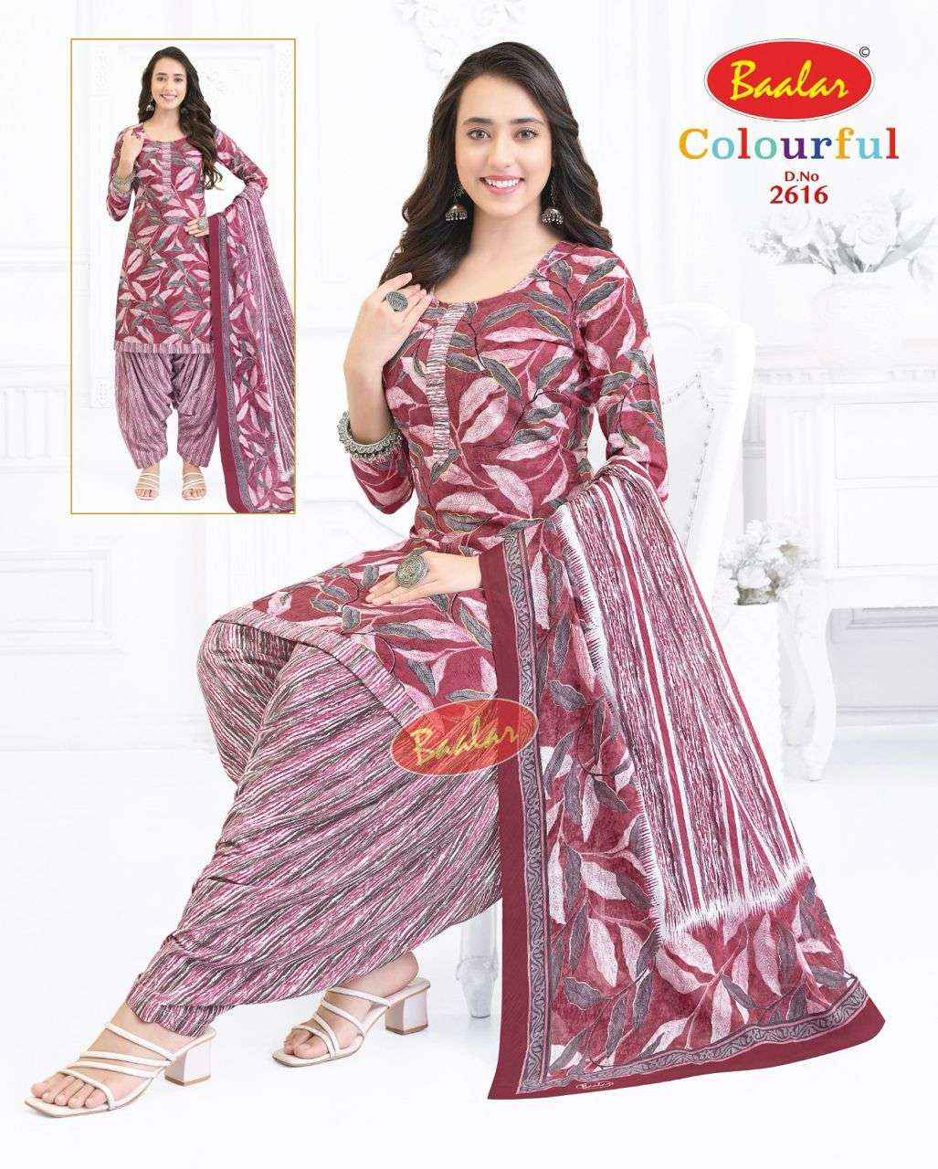 Baalar Colourful Vol-26 Cotton Dress Material (36 pcs Catalogue)