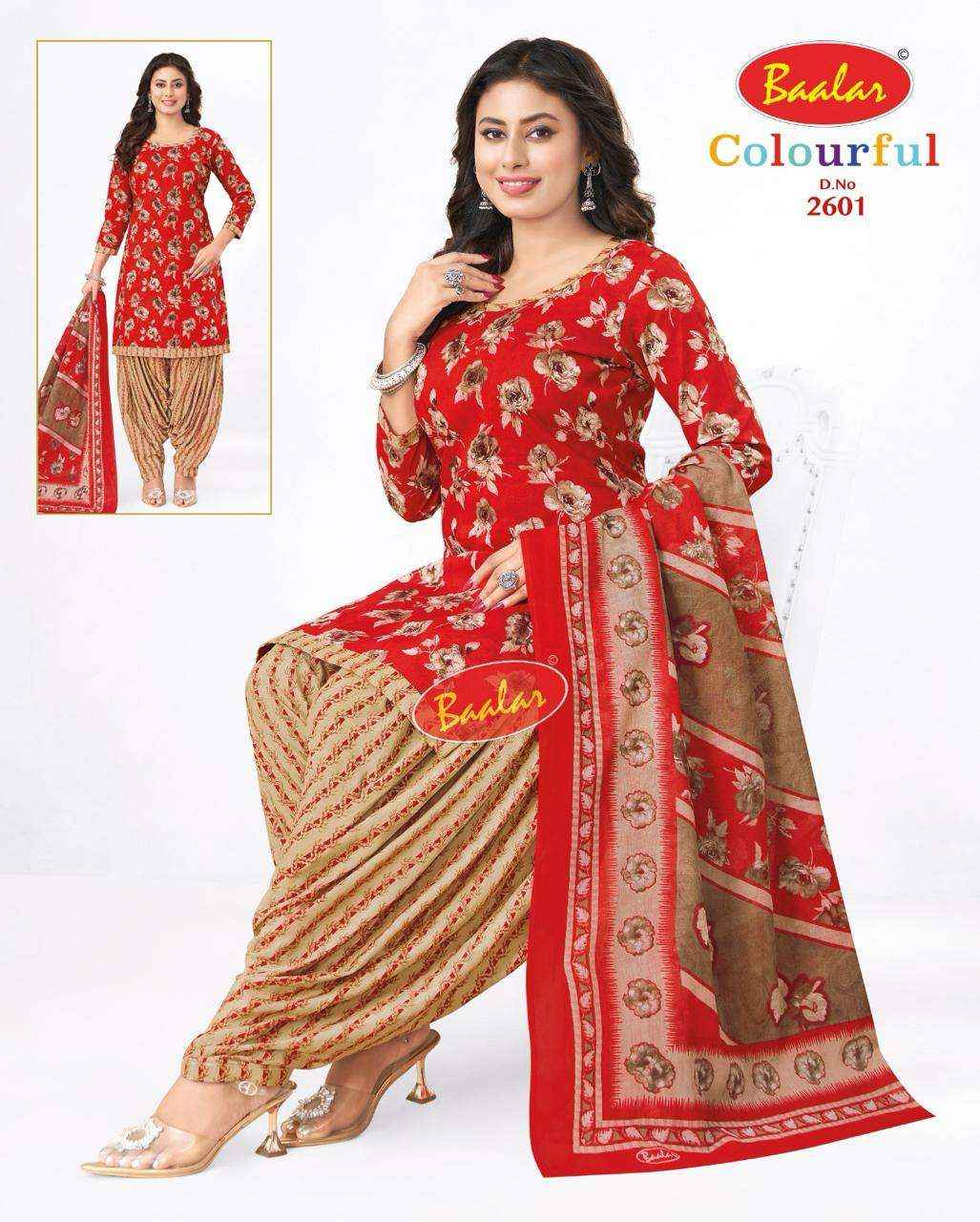 Baalar Colourful Vol-26 Cotton Dress Material (36 pcs Catalogue)