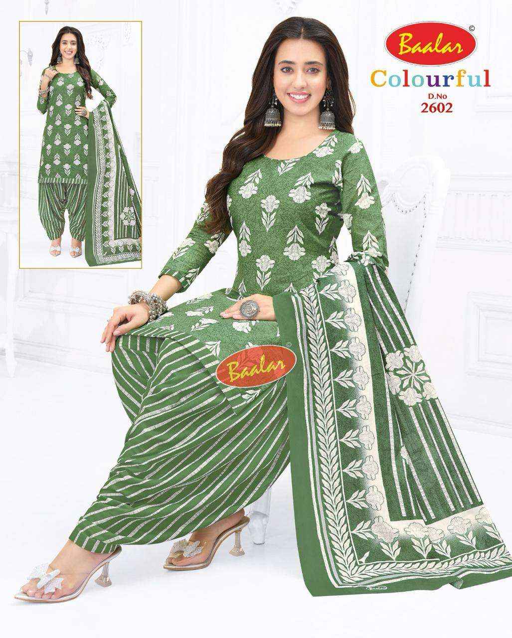 Baalar Colourful Vol-26 Cotton Dress Material (36 pcs Catalogue)