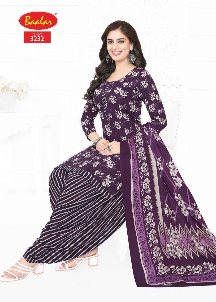 Baalar Zaara Patiyala Vol-32 Cotton Dress Material (21 pcs Catalogue)