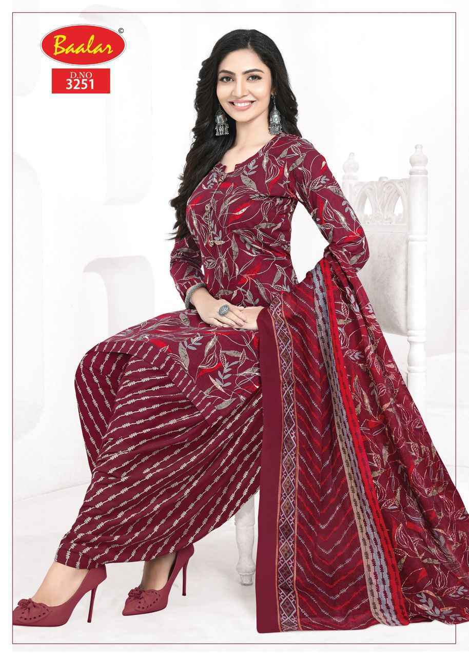 Baalar Zaara Patiyala Vol-32 Cotton Dress Material (21 pcs Catalogue)