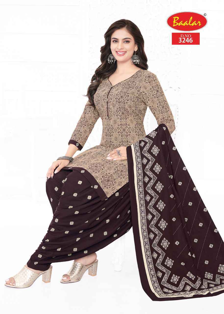 Baalar Zaara Patiyala Vol-32 Cotton Dress Material (21 pcs Catalogue)