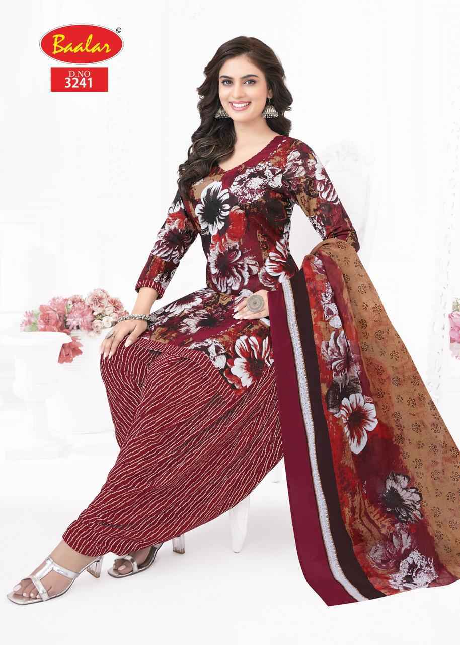 Baalar Zaara Patiyala Vol-32 Cotton Dress Material (21 pcs Catalogue)