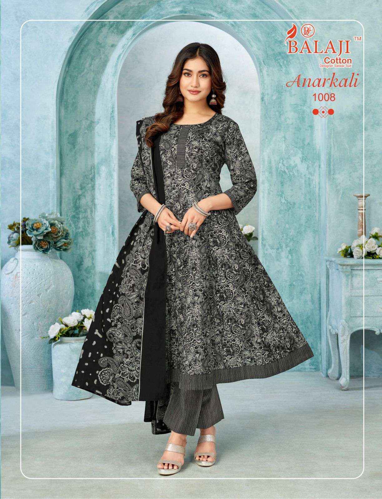 Balaji Anarkali Cotton Readymade Suit (8 pcs Catalogue)