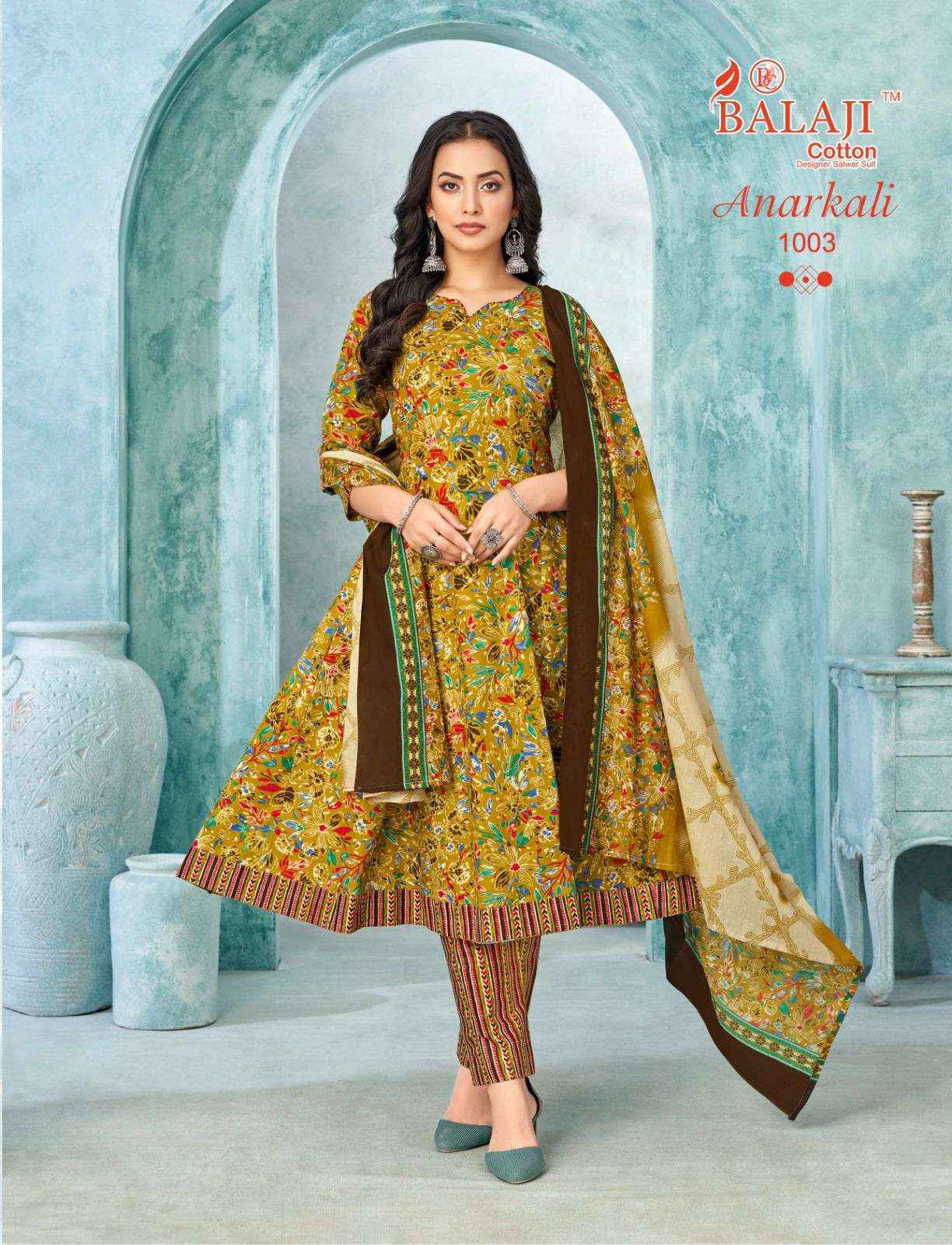 Balaji Anarkali Cotton Readymade Suit (8 pcs Catalogue)