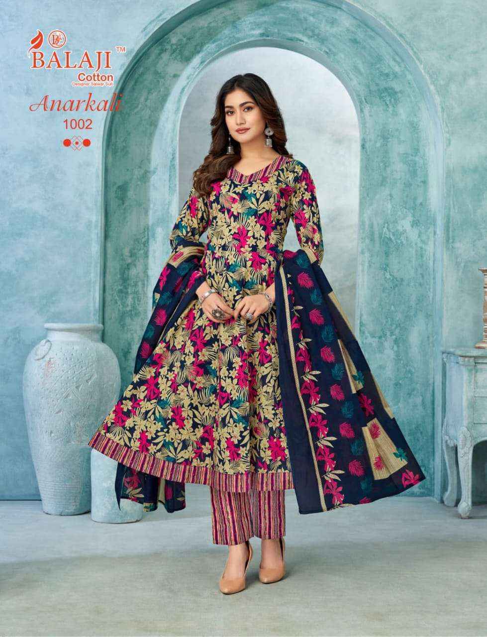 Balaji Anarkali Cotton Readymade Suit (8 pcs Catalogue)