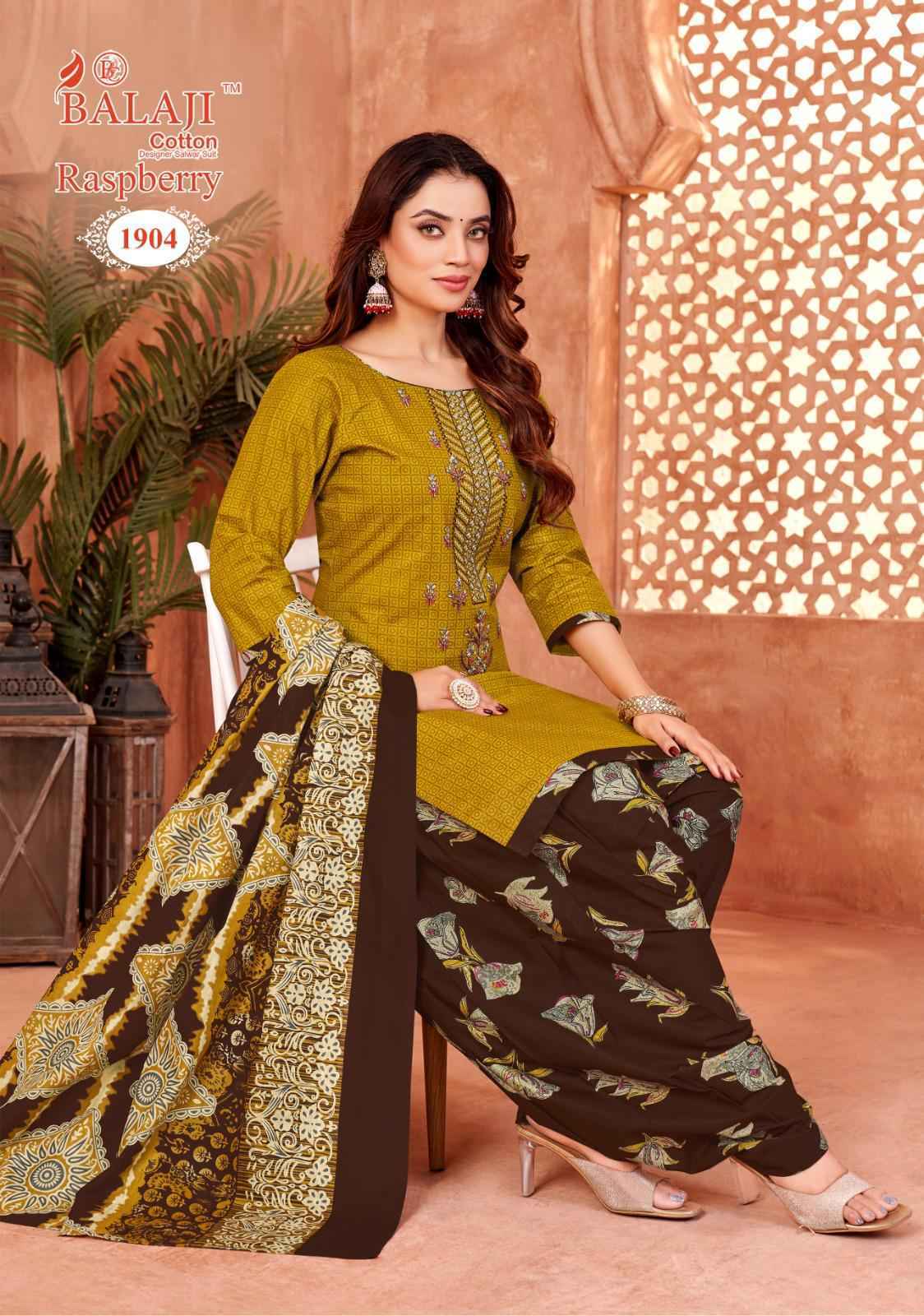 Balaji Raspberry Vol-19 Cotton Dress Material (12 pcs Catalogue)