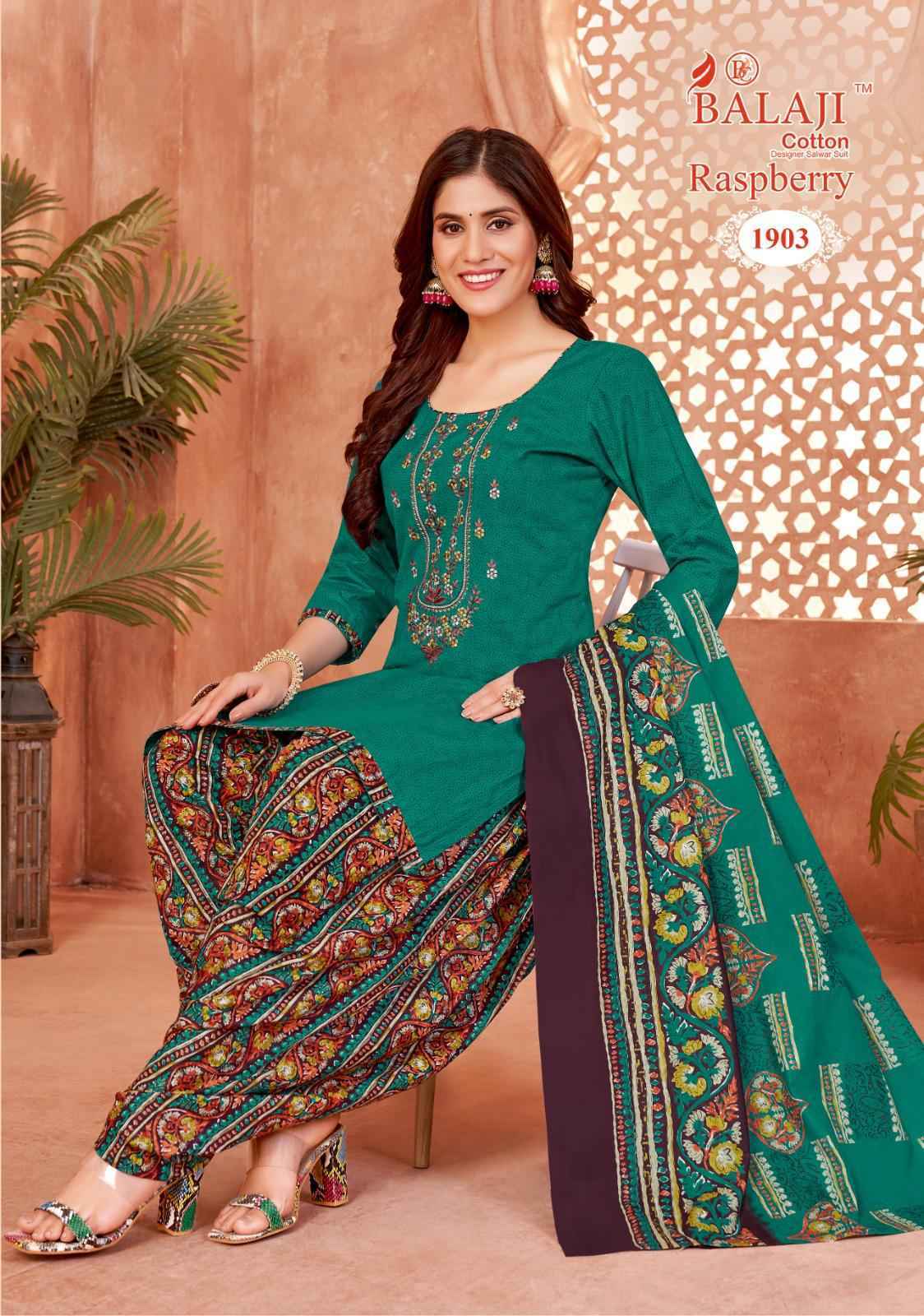 Balaji Raspberry Vol-19 Cotton Dress Material (12 pcs Catalogue)