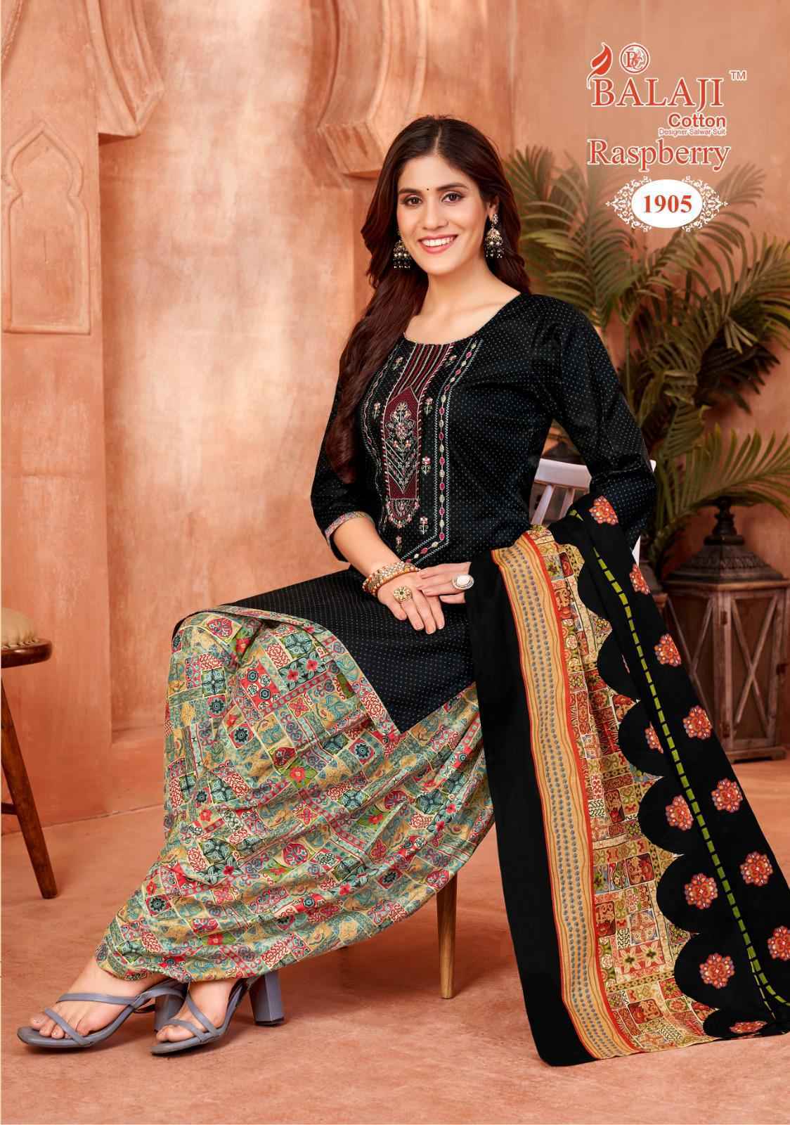 Balaji Raspberry Vol-19 Cotton Dress Material (12 pcs Catalogue)