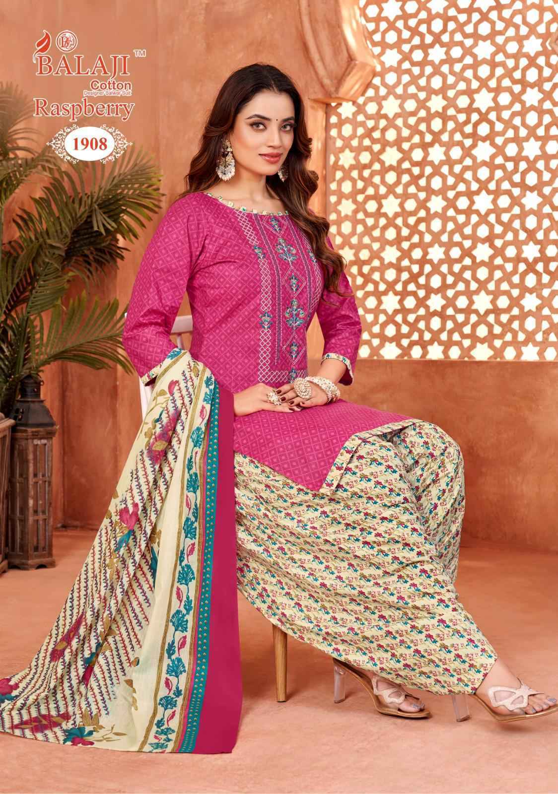 Balaji Raspberry Vol-19 Cotton Dress Material (12 pcs Catalogue)