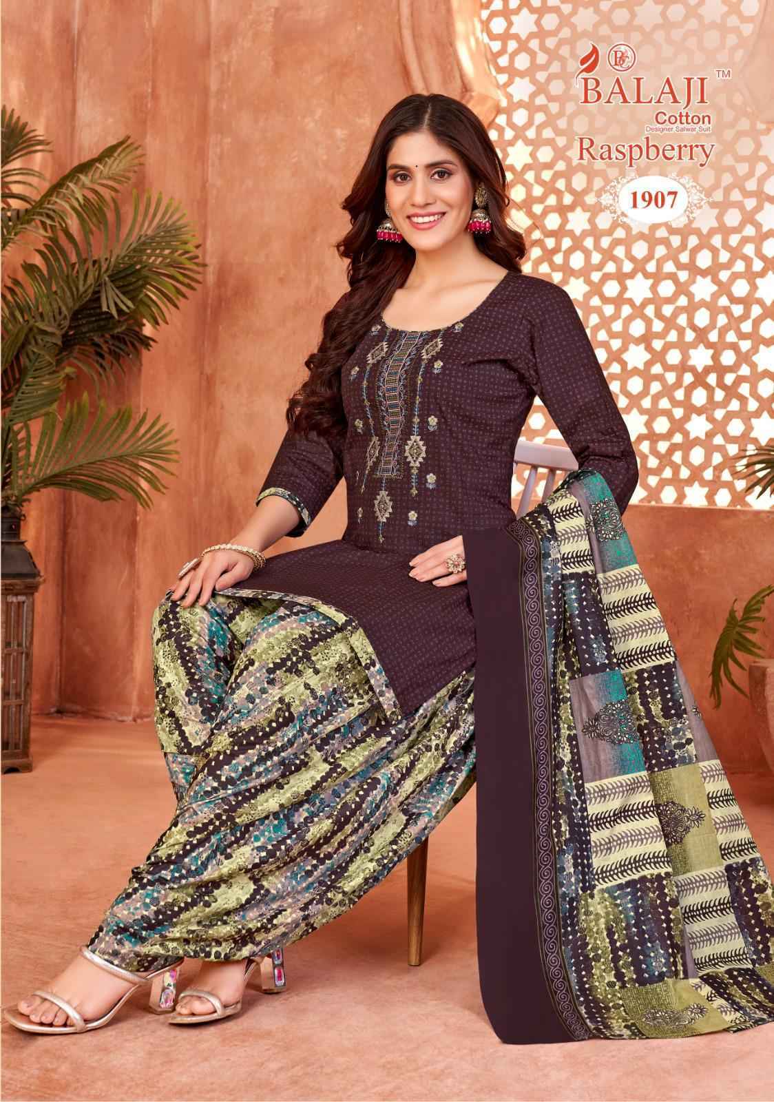Balaji Raspberry Vol-19 Cotton Dress Material (12 pcs Catalogue)