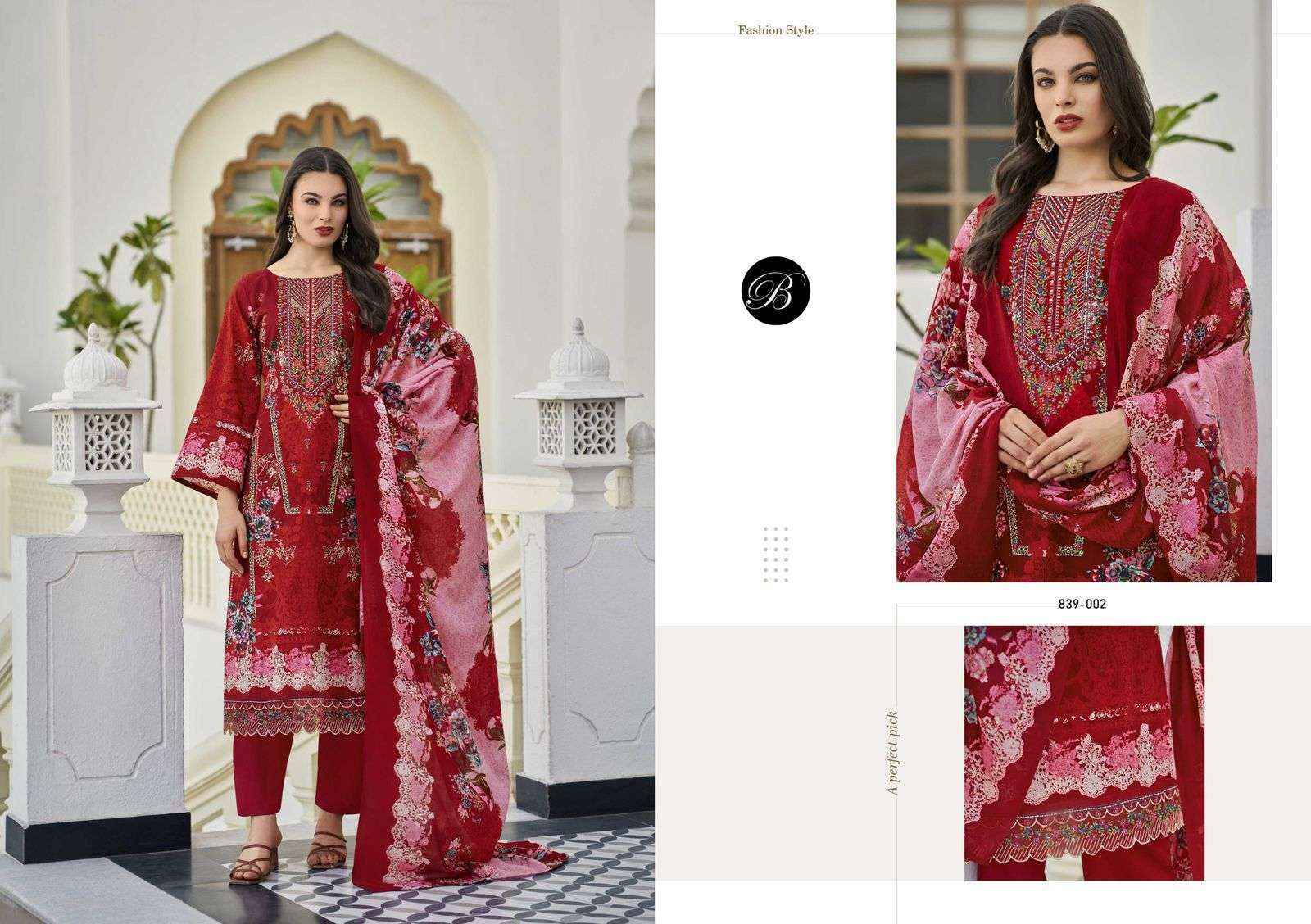 Belliza Almarina Cotton Dress Material (8 pcs Cataloge)
