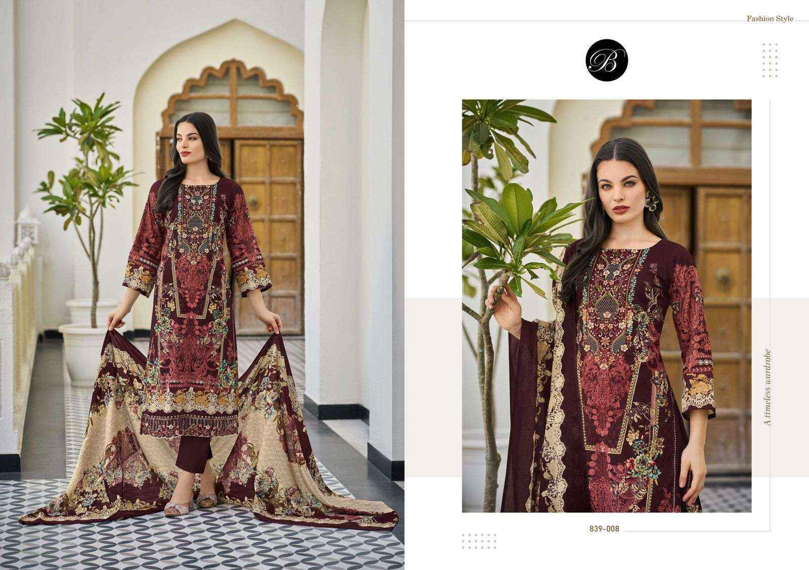 Belliza Almarina Cotton Dress Material (8 pcs Cataloge)