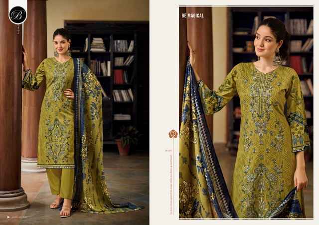 Belliza Chevron Vol 3 Cotton Dress Material 6 pcs Catalogue
