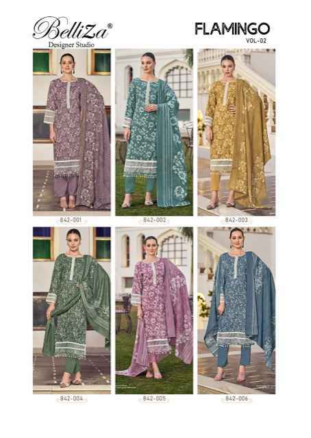 Belliza Flamingo Vol-22 Cotton Dress Material (6 pcs Catalogue)