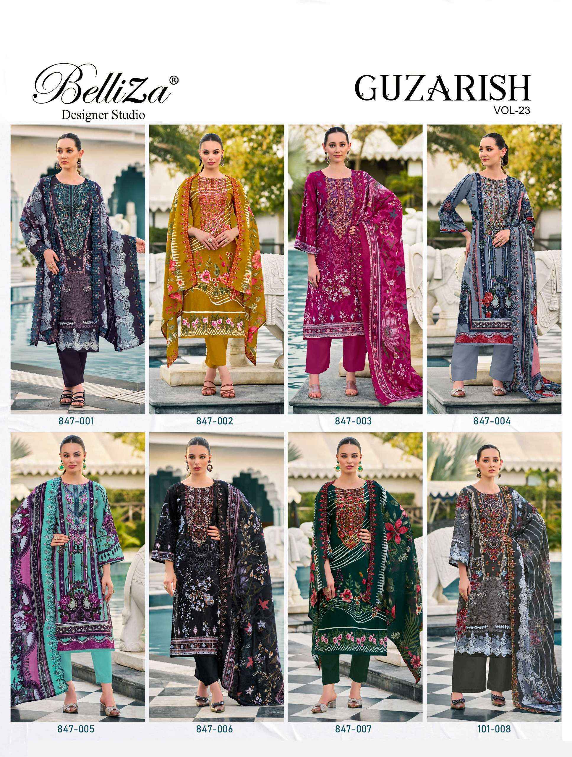 Belliza Guzarish Vol 23 Cotton Dress Material 8 pcs Catalogue