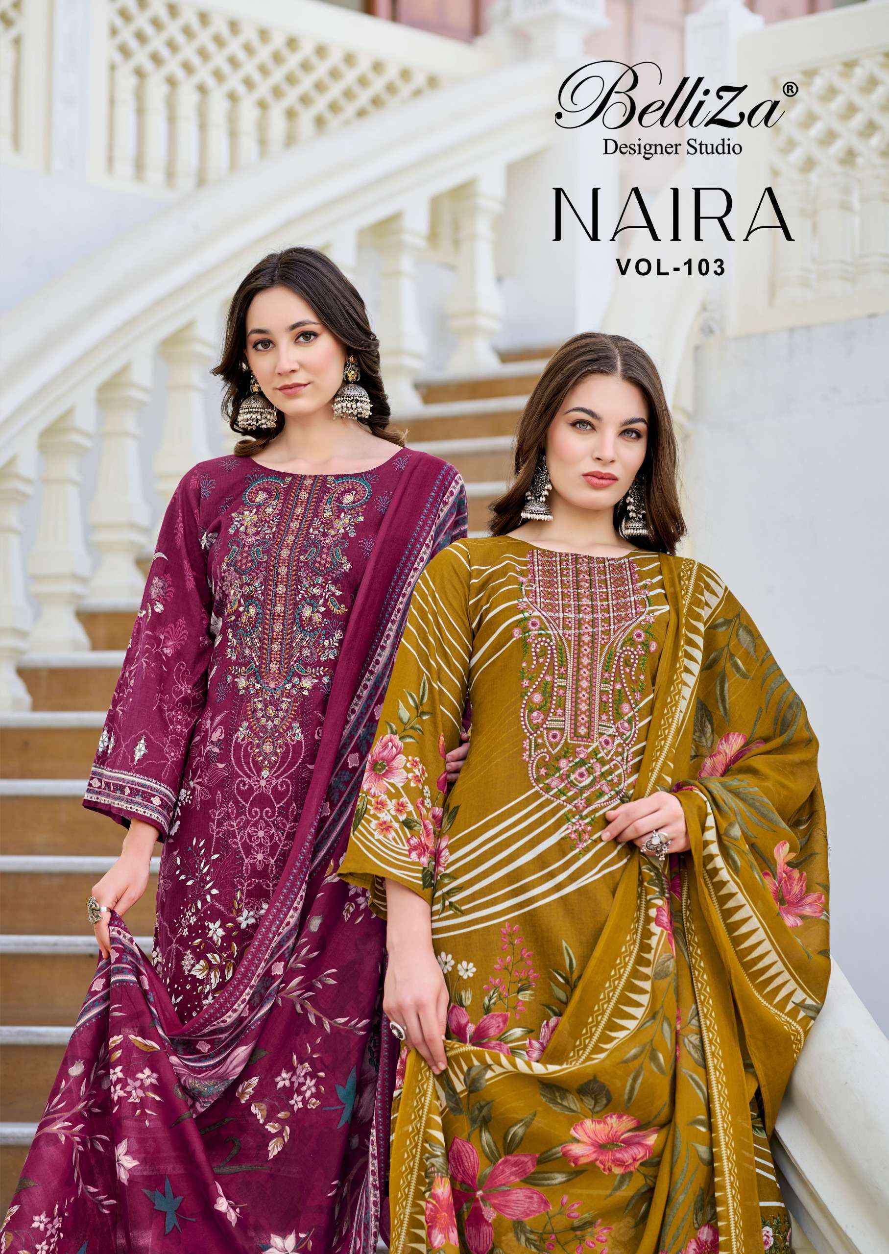 Belliza Naira Vol-103 Readymade Cotton Dress Material (8 pcs Cataloge)
