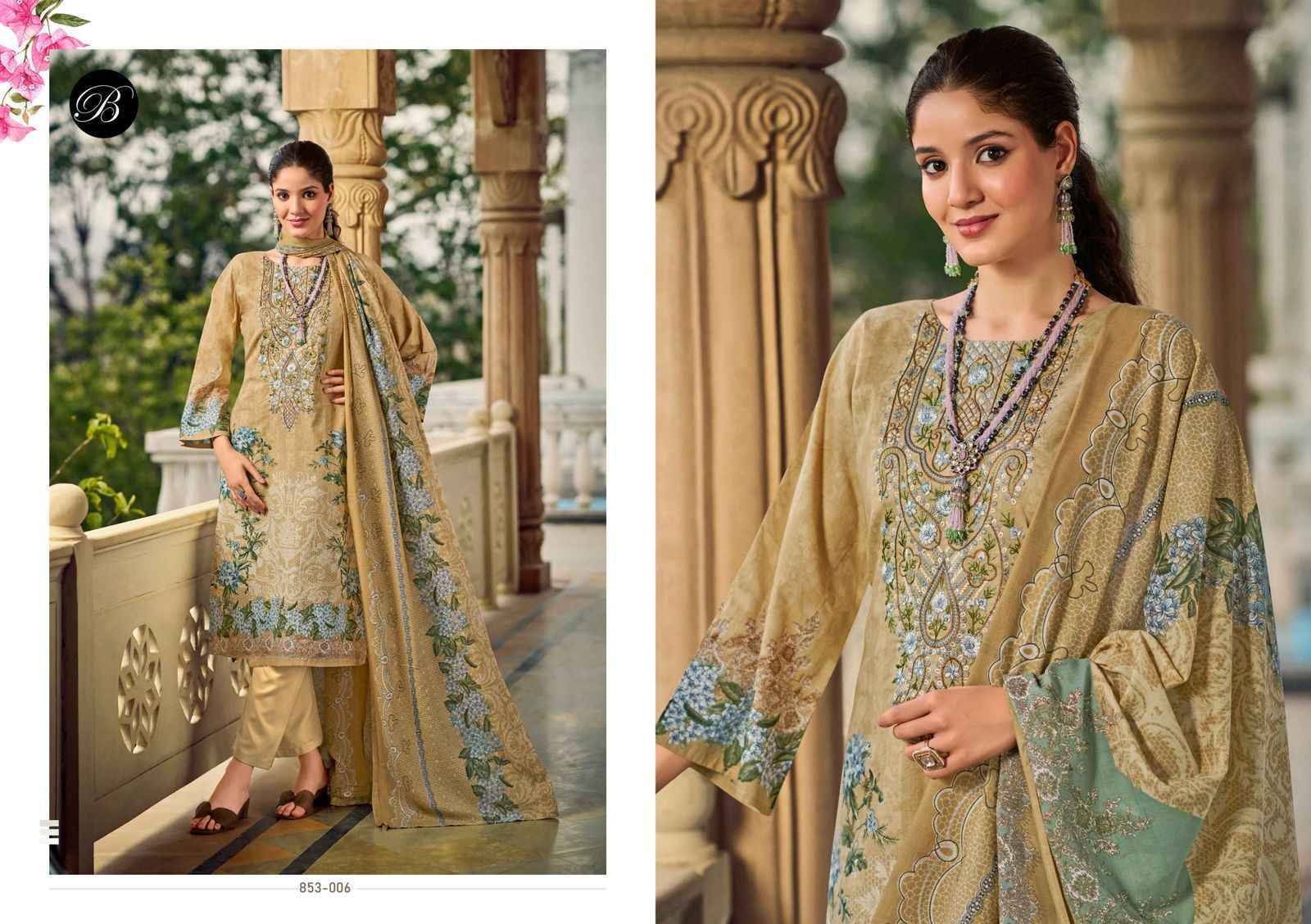 Belliza Naira Vol-107 Cotton Dress Material (8 pcs Cataloge)