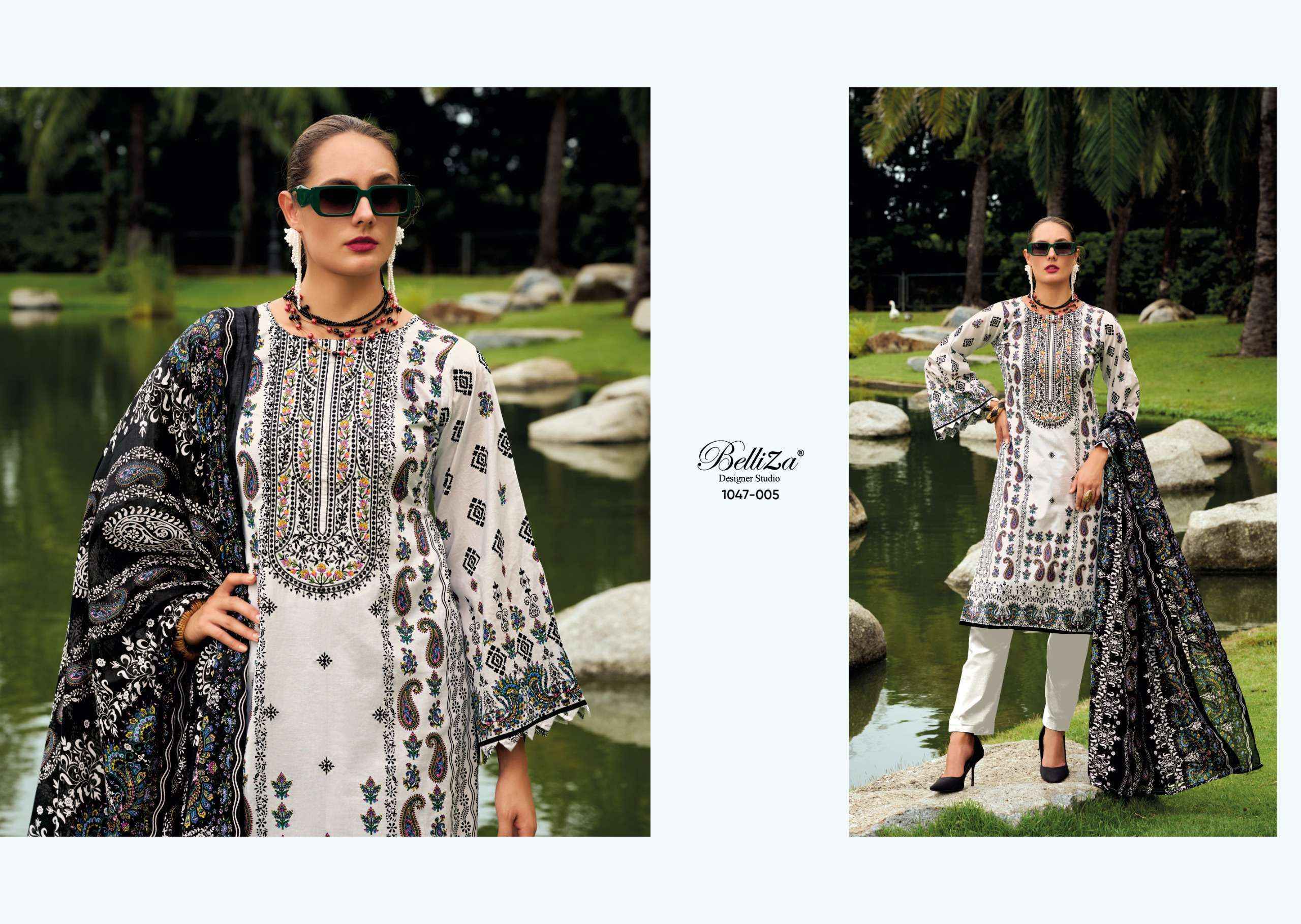 Belliza Naira Vol-108 Cotton Dress Material (8 pcs Cataloge)
