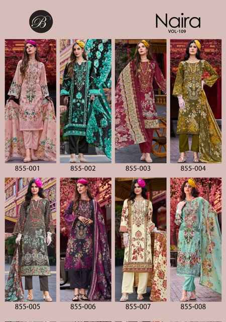 Belliza Naira Vol-109 Cotton Dress Material (8 pcs Cataloge)