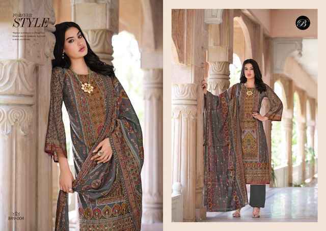 Belliza Nusrat Vol-5 Viscose Musline Dress Material (6 pcs Catalogue)