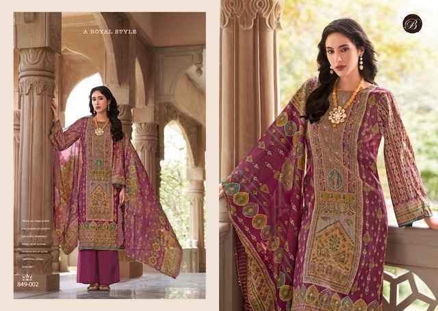 Belliza Nusrat Vol-5 Viscose Musline Dress Material (6 pcs Catalogue)