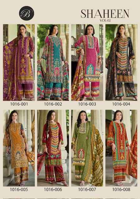 Belliza Shaheen Vol-2 Viscouse Reyon Dress Material (8 pcs Catalogue)