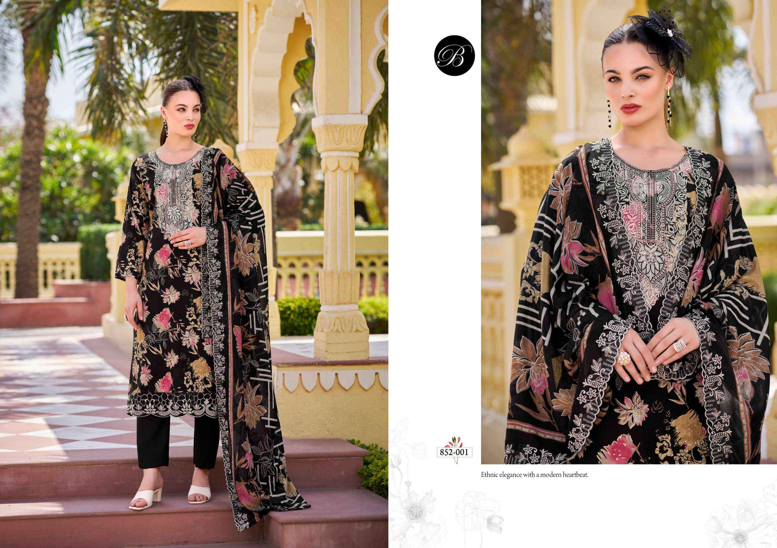 Belliza Tanaya Viscouse Dress Material 6 pcs Catalogue