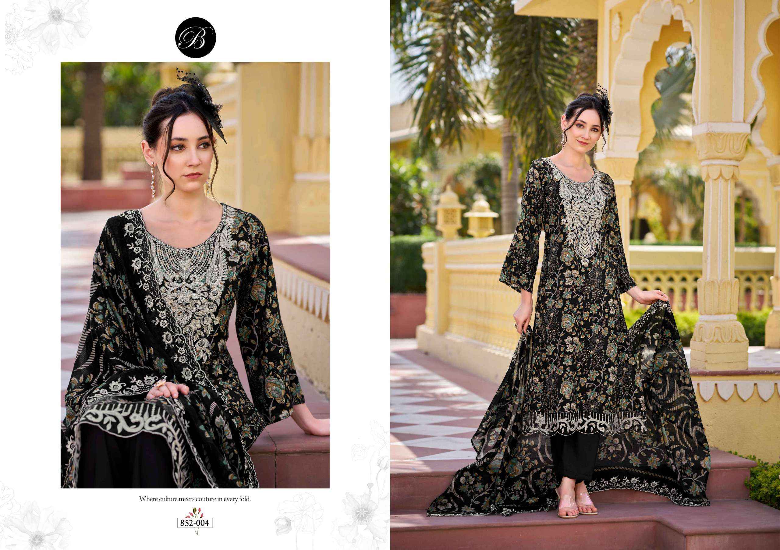 Belliza Tanaya Viscouse Dress Material 6 pcs Catalogue