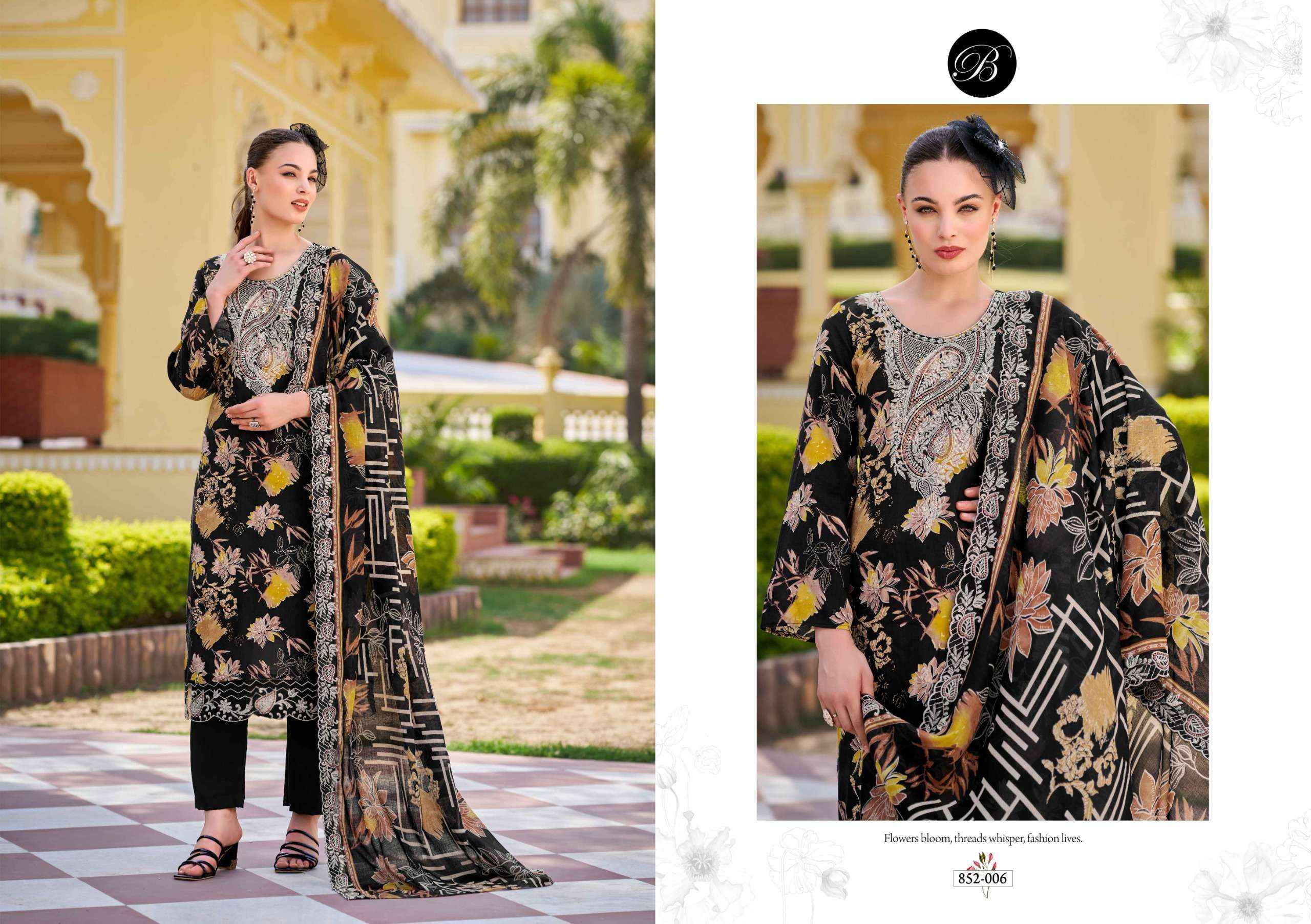 Belliza Tanaya Viscouse Dress Material 6 pcs Catalogue