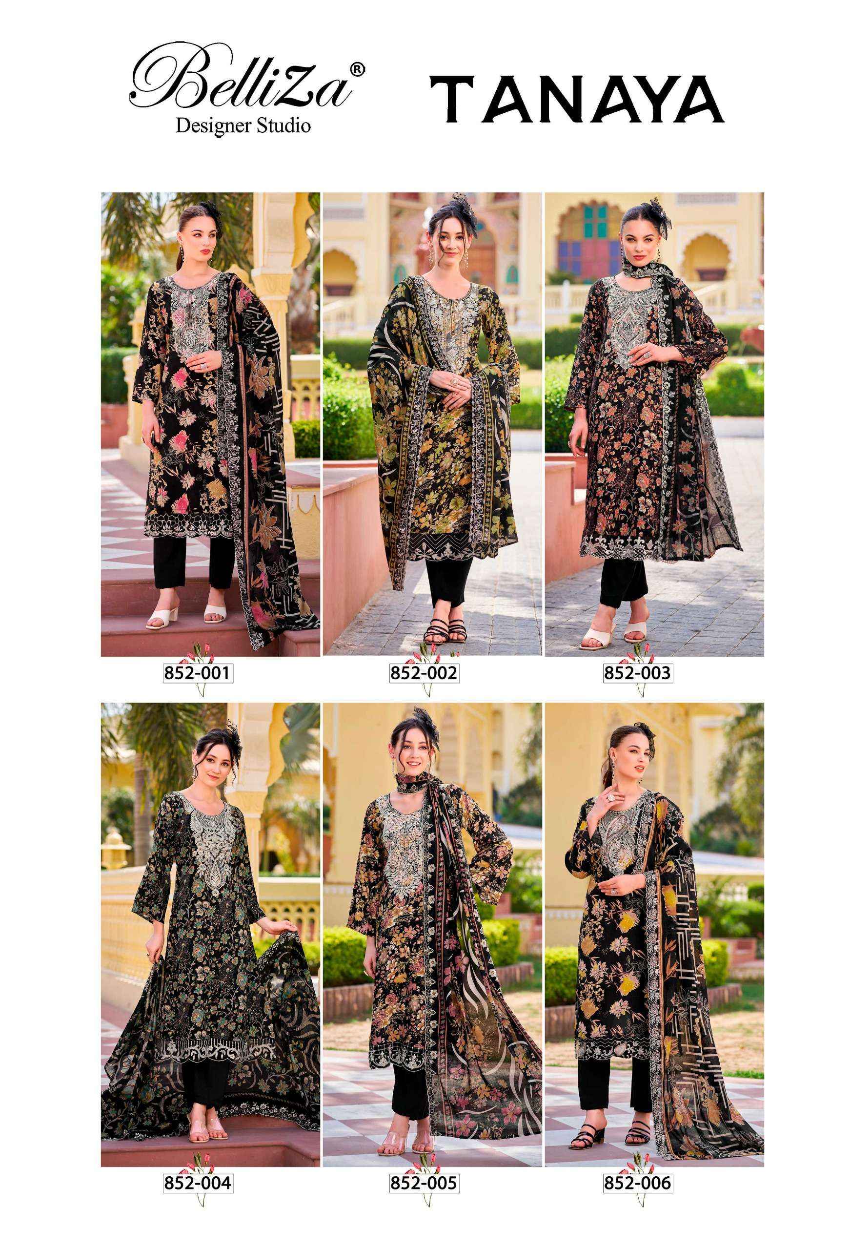 Belliza Tanaya Viscouse Dress Material 6 pcs Catalogue