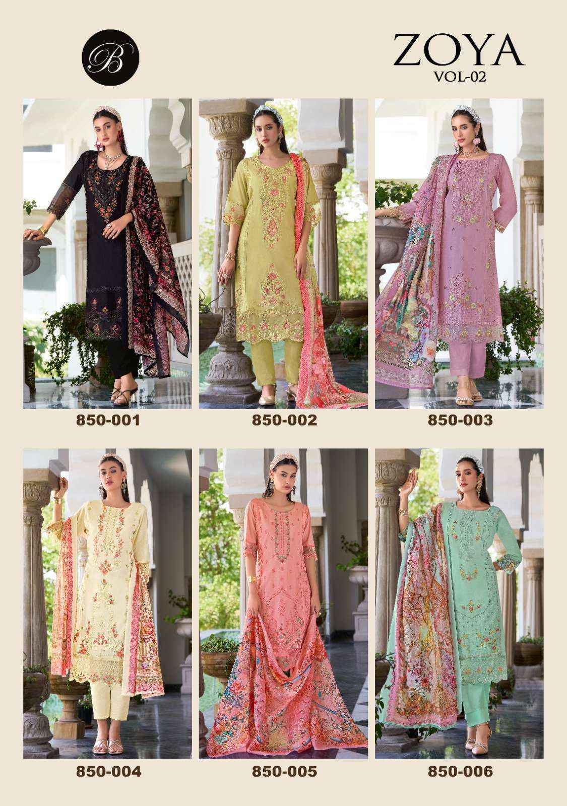 Belliza Zoya Vol-2 Cotton Dress Material (6 pcs Catalogue)