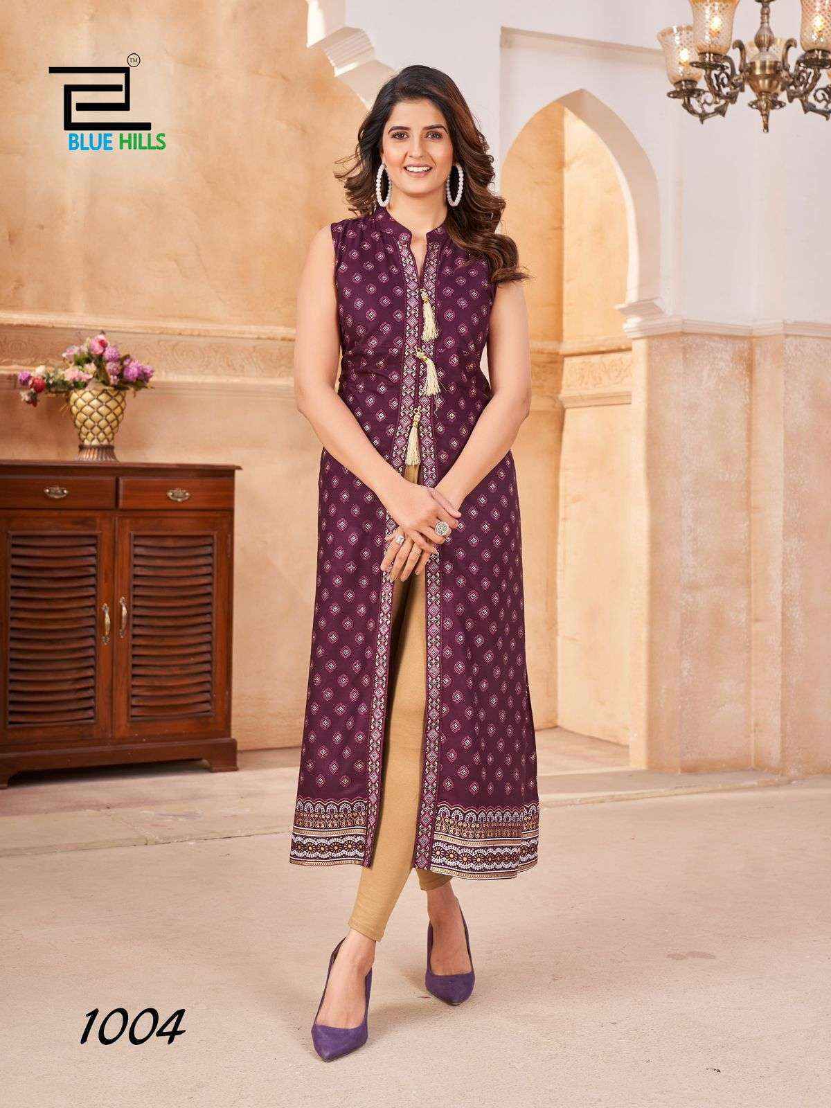 Blue Hills Cat Walk Rayon Kurti (8 pcs Catalogue)