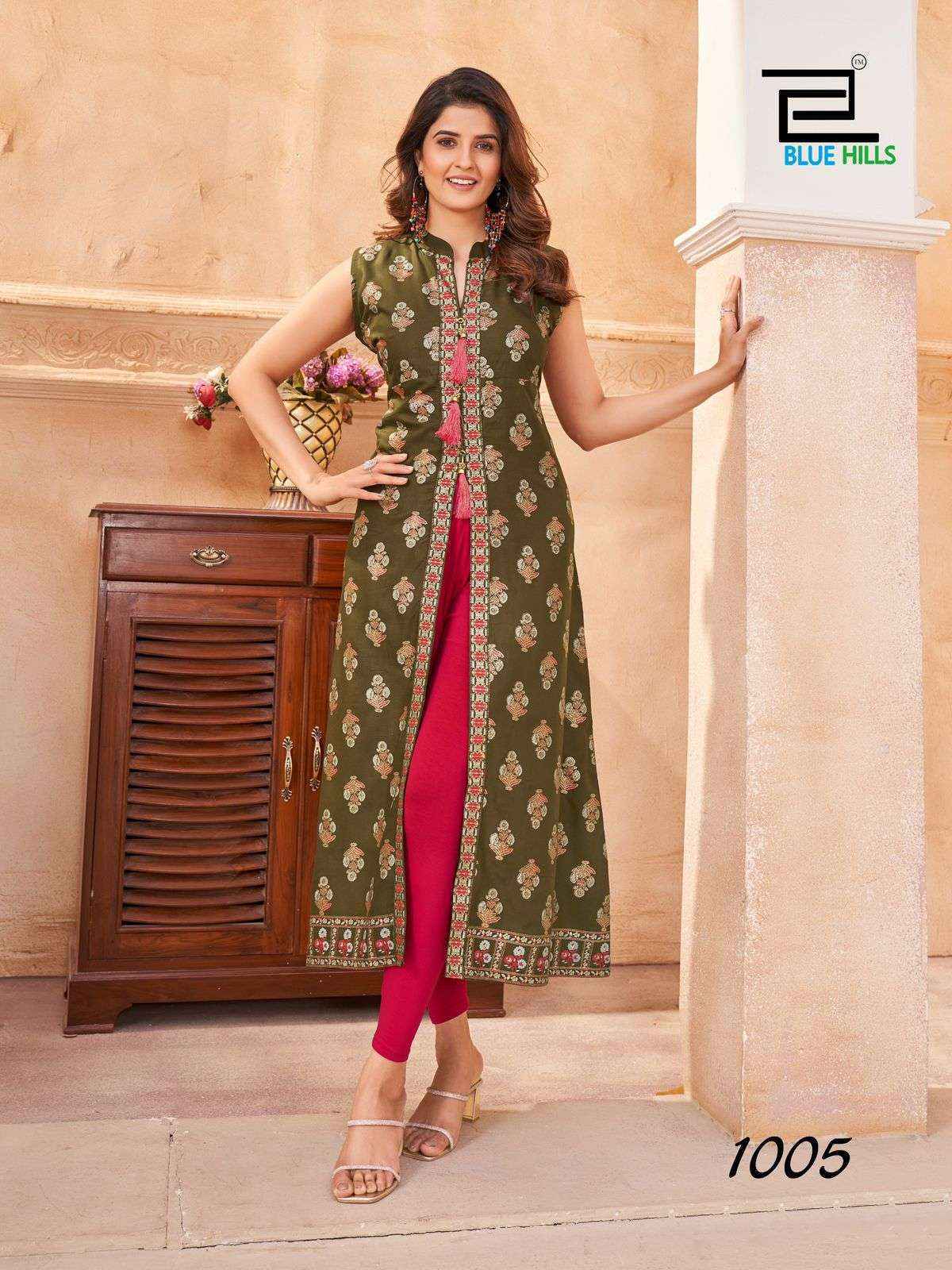 Blue Hills Cat Walk Rayon Kurti (8 pcs Catalogue)