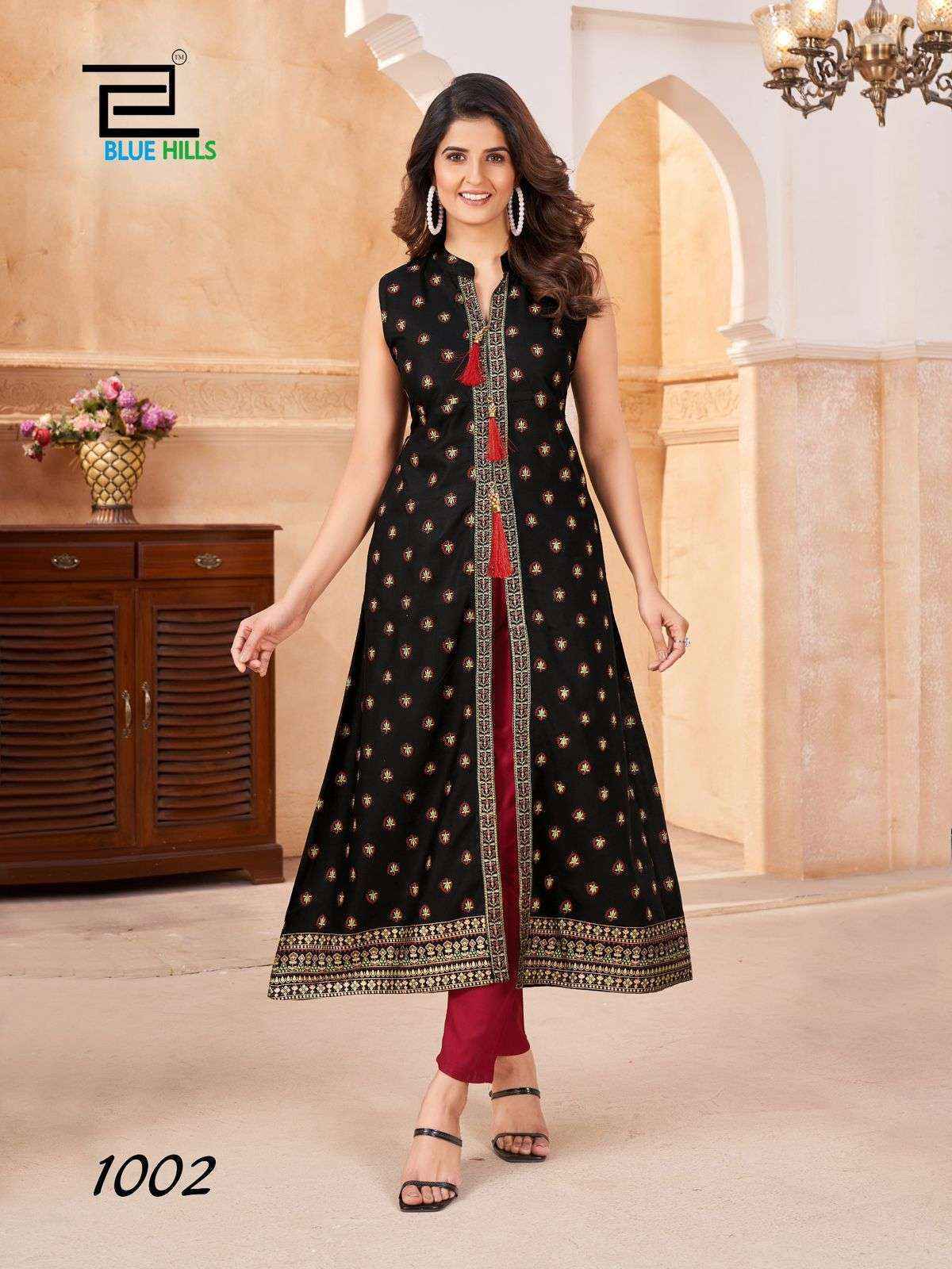 Blue Hills Cat Walk Rayon Kurti (8 pcs Catalogue)