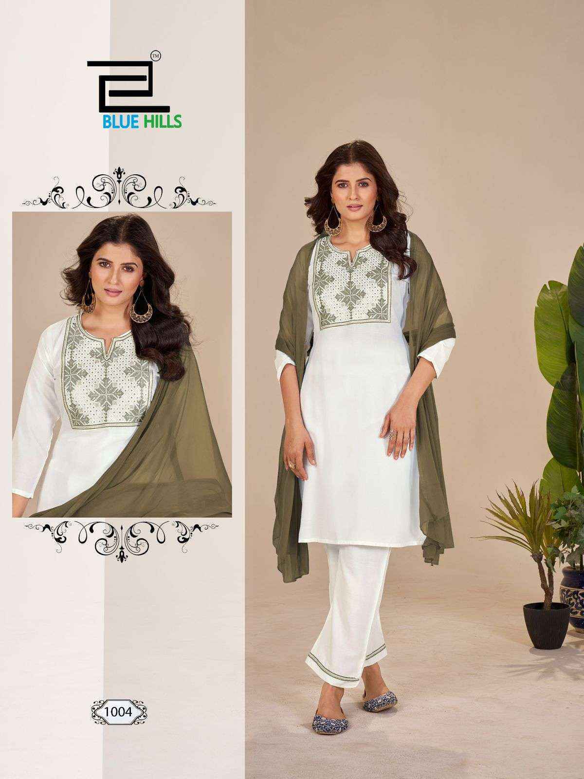Blue Hills Juliet Rayon Readymade Suit (4 pcs Catalogue)