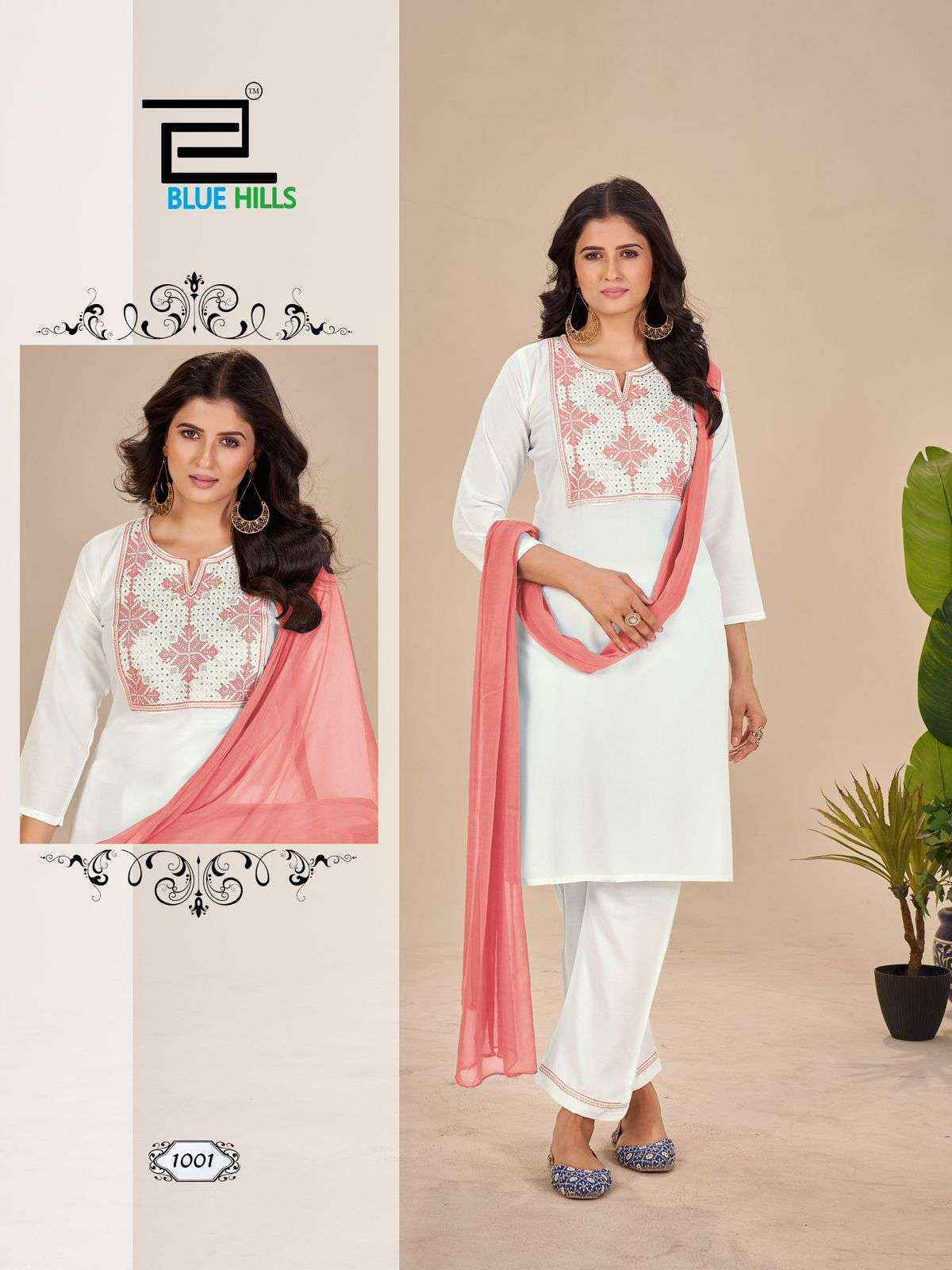 Blue Hills Juliet Rayon Readymade Suit (4 pcs Catalogue)