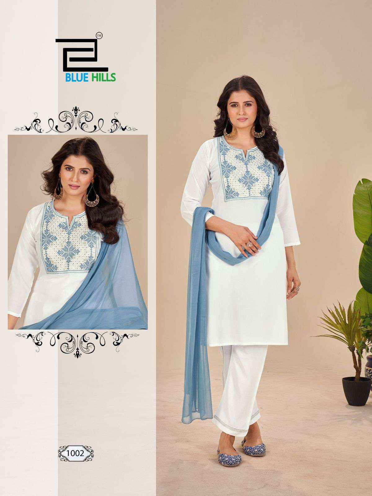 Blue Hills Juliet Rayon Readymade Suit (4 pcs Catalogue)