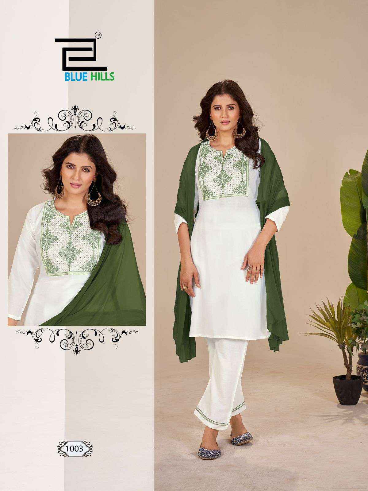 Blue Hills Juliet Rayon Readymade Suit (4 pcs Catalogue)
