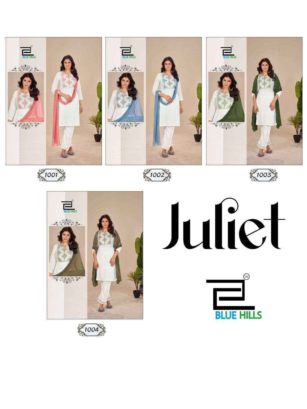 Blue Hills Juliet Rayon Readymade Suit (4 pcs Catalogue)