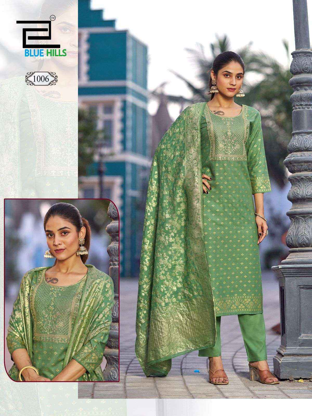 Blue Hills Madhuri Rayon Readymade Suit (8 pcs Catalogue)