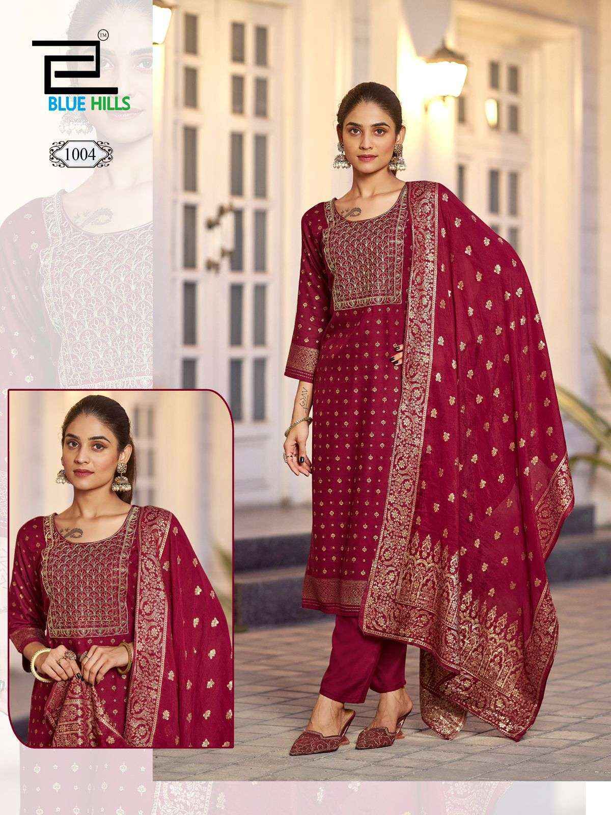 Blue Hills Madhuri Rayon Readymade Suit (8 pcs Catalogue)