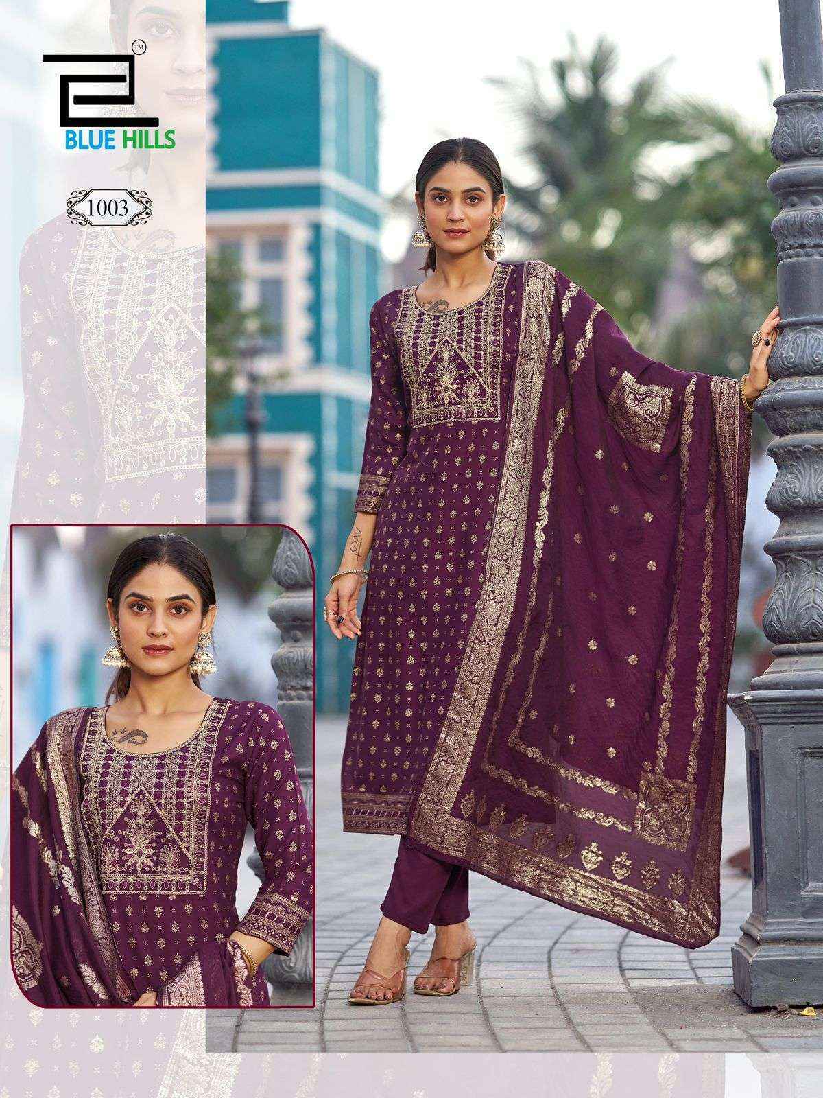 Blue Hills Madhuri Rayon Readymade Suit (8 pcs Catalogue)
