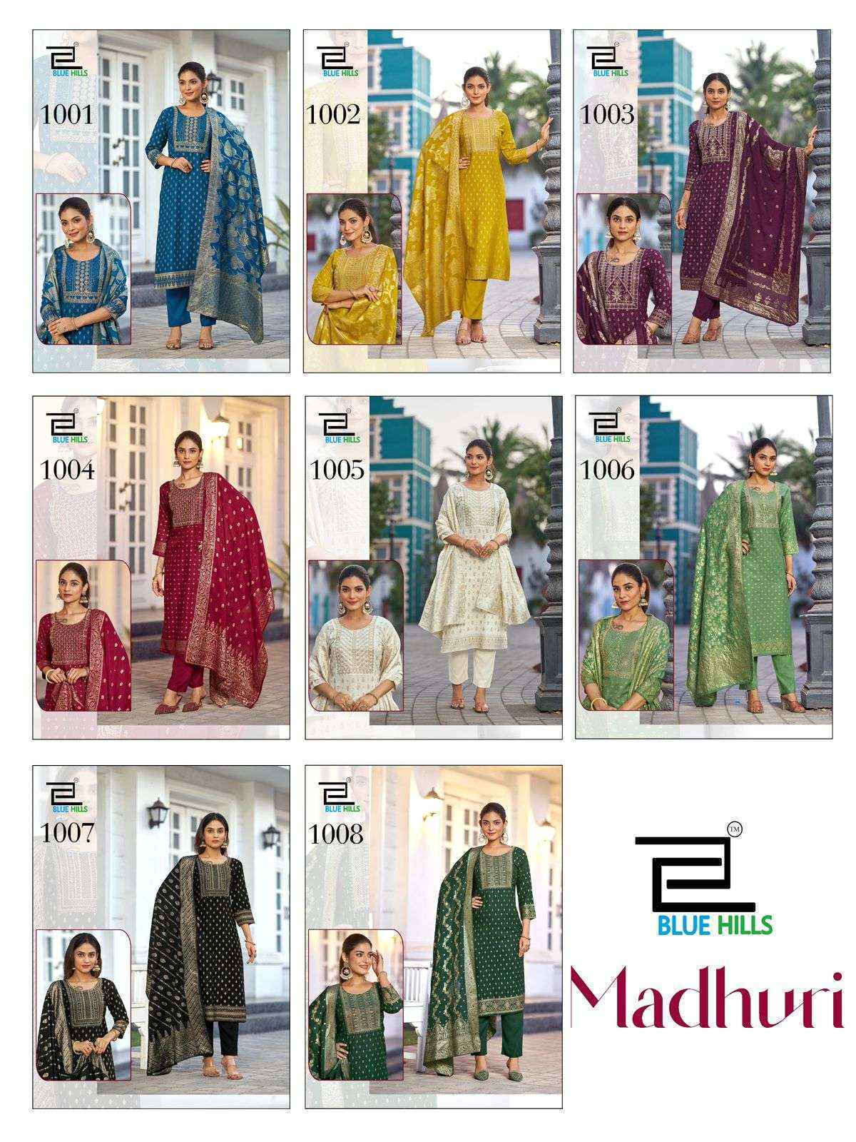 Blue Hills Madhuri Rayon Readymade Suit (8 pcs Catalogue)