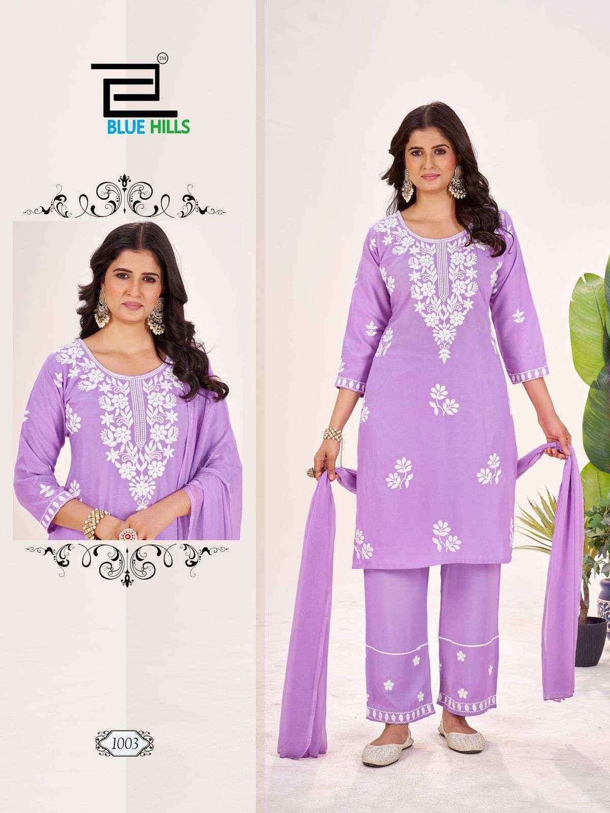 Blue Hills Summer Feels Rayon Readymade Suit (4 pcs Catalogue)