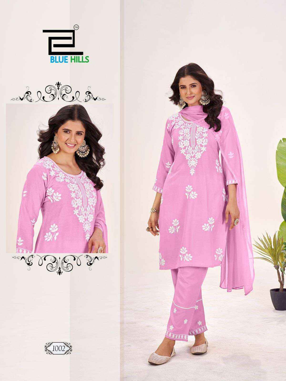 Blue Hills Summer Feels Rayon Readymade Suit (4 pcs Catalogue)